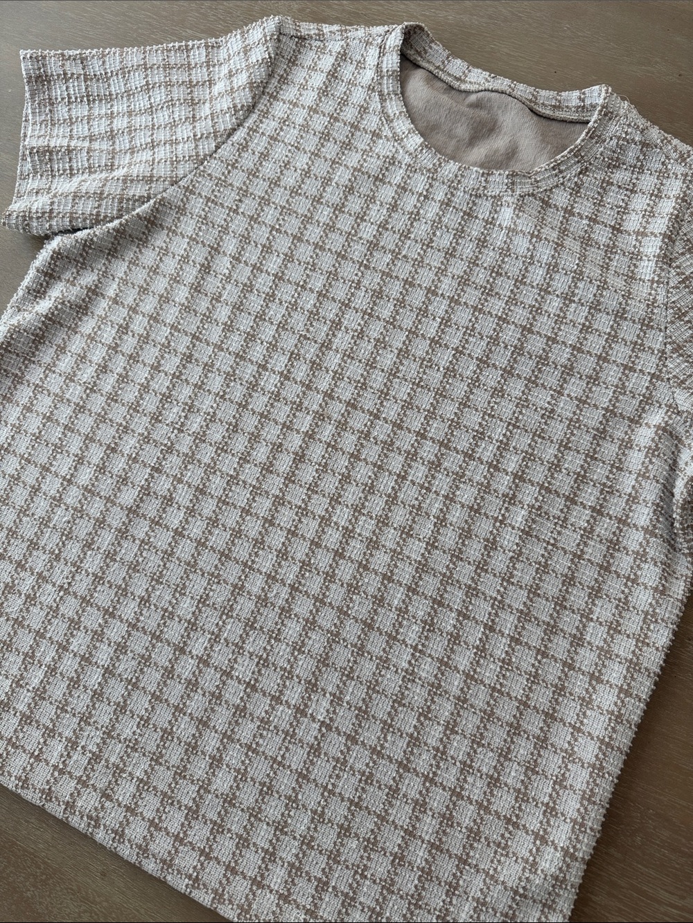 Dazy Plaid Textured Tee | 1XL